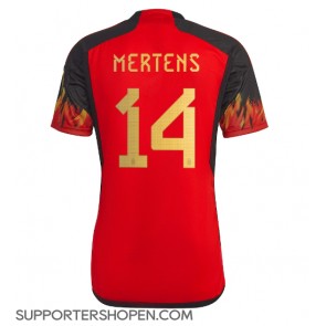 Belgien Dries Mertens #14 Hemma Matchtröja VM 2022 Kortärmad